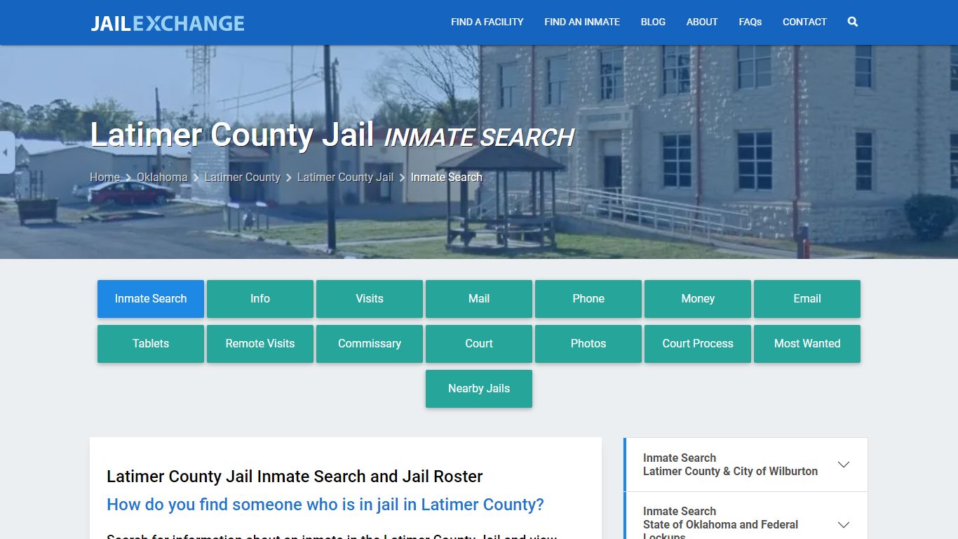 Inmate Search: Roster & Mugshots - Latimer County Jail, OK